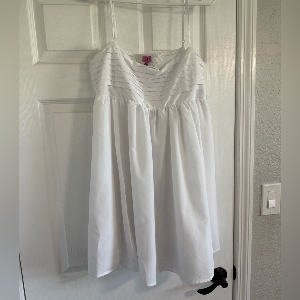 White mini dress